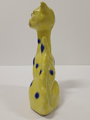 Lot 319 - A Contnental Pottery Model of a Seated Cat,...