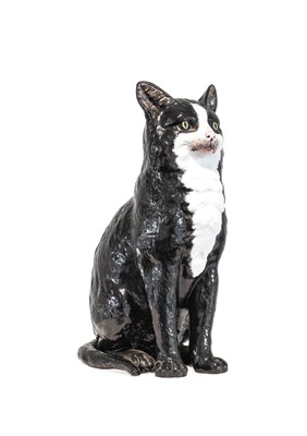 Lot 235 - A Samson of Paris Porcelain Cat, late 19th...