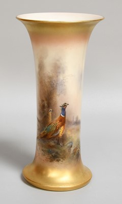 Lot 186 - A Royal Worcester Porcelain Vase, 1928, by...