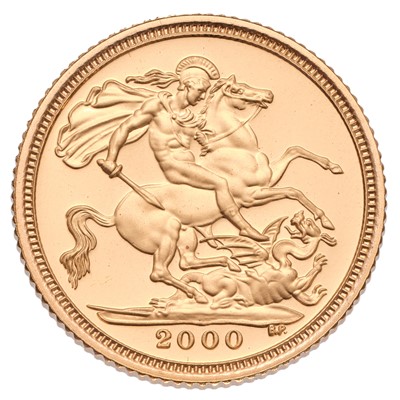 Lot 90 - Elizabeth II, Proof Half Sovereign 2000;...