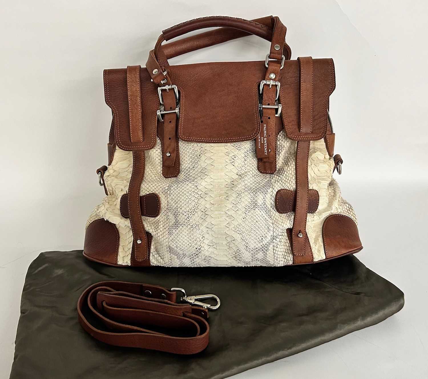 Sweeney Python Lot 1078 - Pauric Sweeney Italian Leather & Python