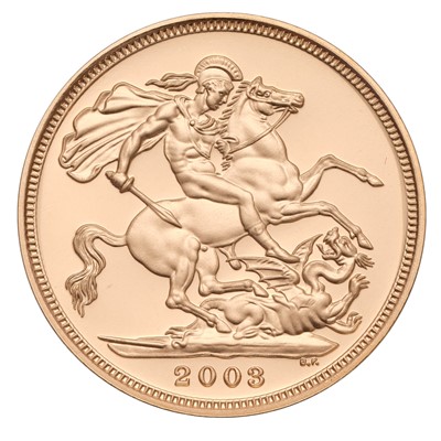 Lot 162 - Elizabeth II, Gold Proof Sovereign 2003;...