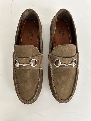 Lot 1077 - Pair of Gucci Men’s Driving Loafers with...
