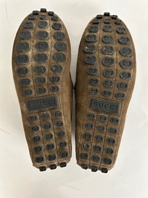 Lot 1077 - Pair of Gucci Men’s Driving Loafers with...