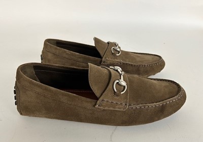 Lot 1077 - Pair of Gucci Men’s Driving Loafers with...