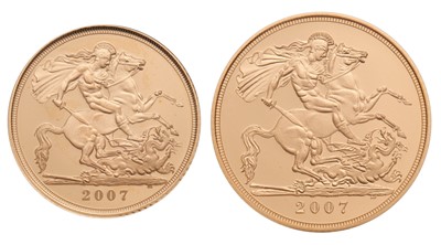 Lot 115 - Elizabeth II, Proof Sovereign and Half...