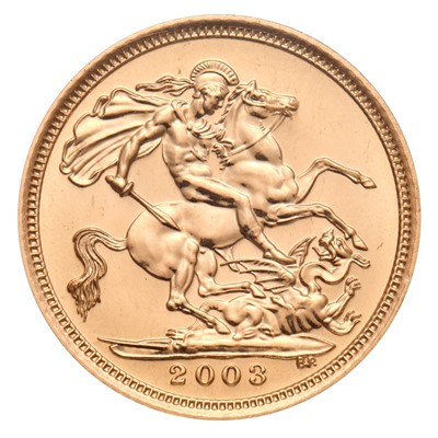 Lot 197 - Elizabeth II, Half Sovereign 2003;...