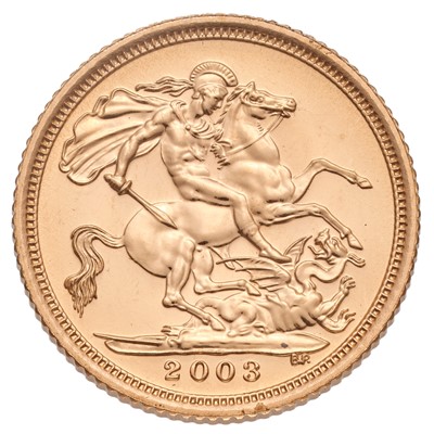 Lot 153 - Elizabeth II, Half Sovereign 2003;...