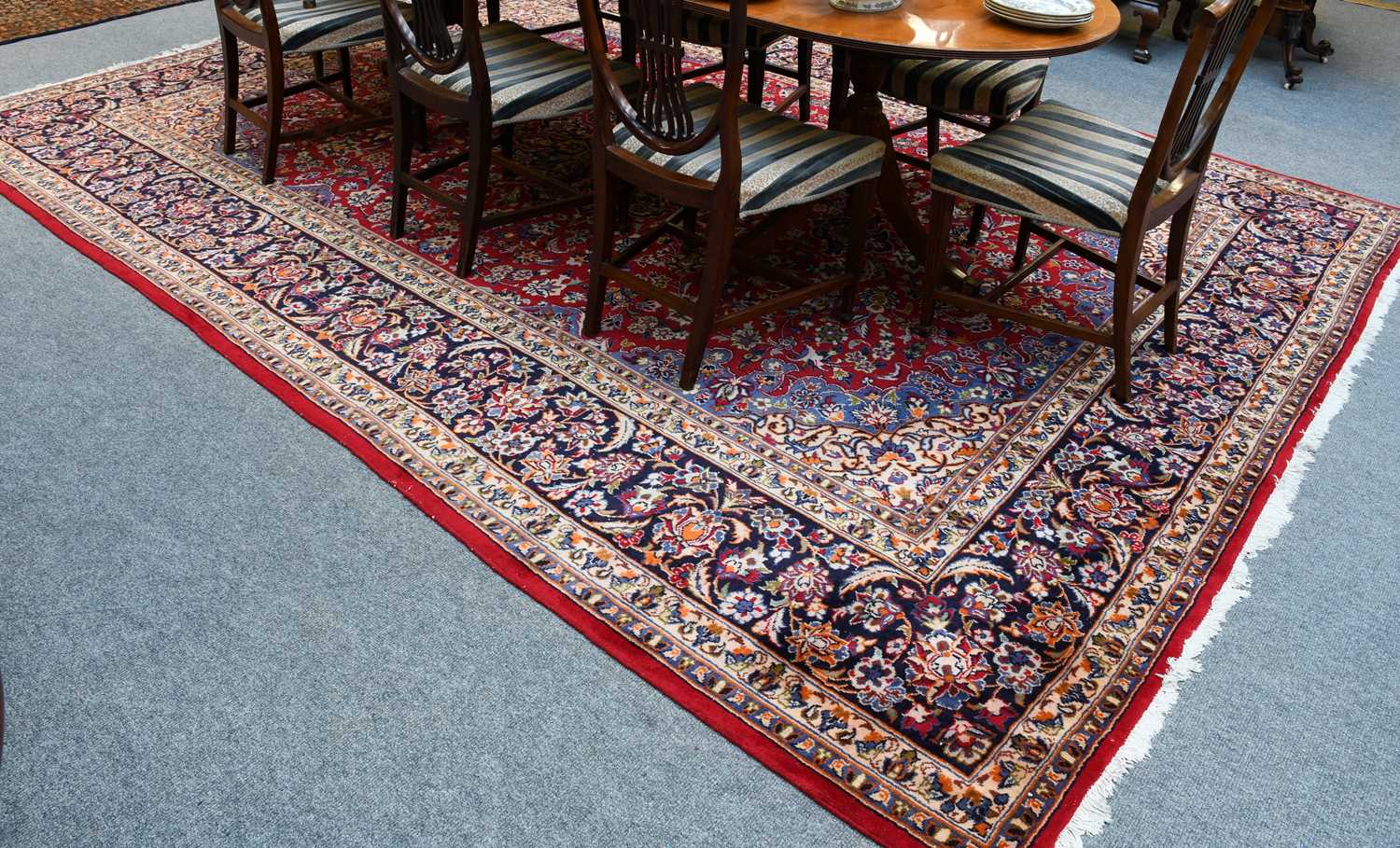 Lot 1078 - Tabriz Carpet, the raspberry field with