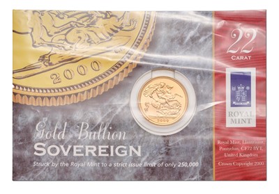 Lot 133 - Elizabeth II, Sovereign 2000; housed on Royal...