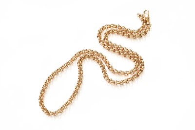 Lot 435 - A 9 Carat Gold Cable Link Chain, length 51.5cm