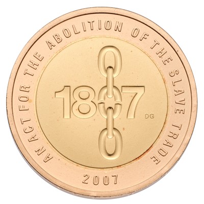 Lot 172 - UK, Gold Proof Two Pounds 2007, The Abolition...