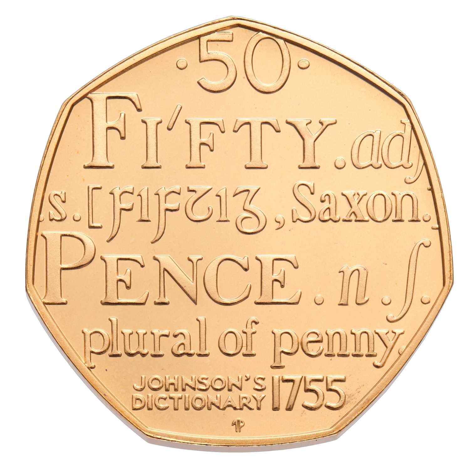 Lot 112 - UK, Gold Proof Fifty Pence 2005, celebrating...