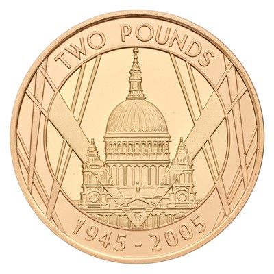 Lot 78 - UK, Gold Proof Two Pounds 2005, The End of...