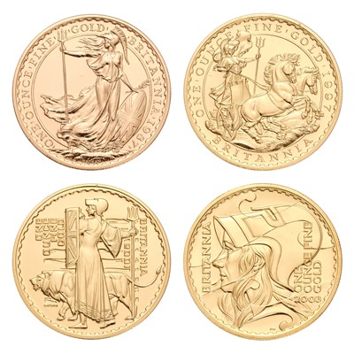 Lot 92 - UK, One Ounce Britannia Four-Coin Set,...