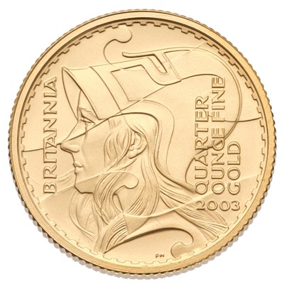 Lot 95 - UK, Britannia Gold Proof 1/4oz Coin 2003, face...