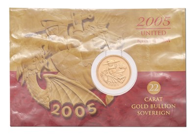 Lot 99 - Elizabeth II, Sovereign 2005, featuring...