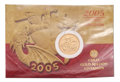 Lot 134 - Elizabeth II, Sovereign 2005, featuring...