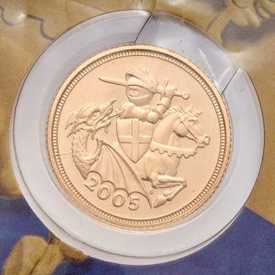 Lot 124 - Elizabeth II, Half Sovereign 2005, featuring...