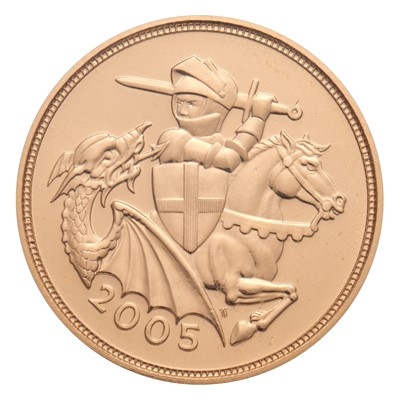 Lot 117 - Elizabeth II, Sovereign 2005, featuring...