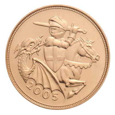 Lot 164 - Elizabeth II, Sovereign 2005, featuring...