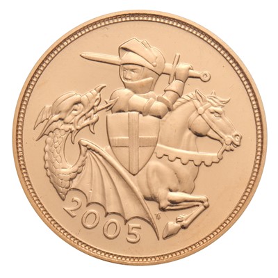 Lot 103 - Elizabeth II, Sovereign 2005, featuring...