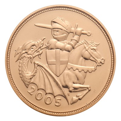 Lot 130 - Elizabeth II, Sovereign 2005, featuring...