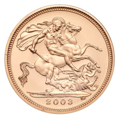 Lot 129 - Elizabeth II, Half Sovereign 2003;...