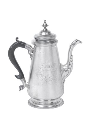 Lot 2009 - A George II Silver Coffee-Pot