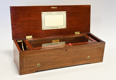 Lot 86 - A Restored Lever-Wind Musical Box Probably By Ami Rivenc