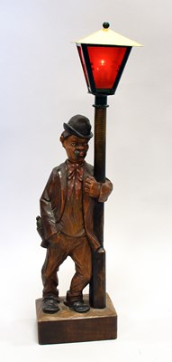 Lot 85 - A Rare And Fine 'Drunkard by a Lamppost' Whistling Automaton, By Karl Griesbaum