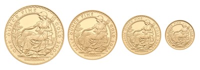 Lot 191 - UK, Britannia Four-Coin Gold Proof Set 2005,...