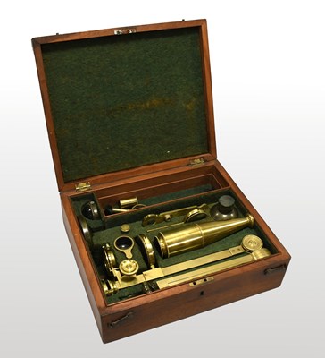 Lot 110 - Brass Gould Style Microscope