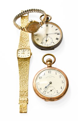 Lot 378 - A Lady's 9 Carat Gold Vertex Wristwatch, a...