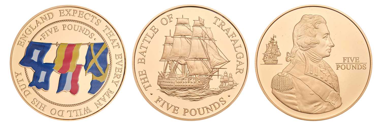 Lot 185 - The Battle of Trafalgar Gold Proof...