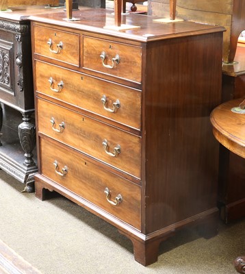 Lot 1495 - A George III Mahogany Four Height Chest of...