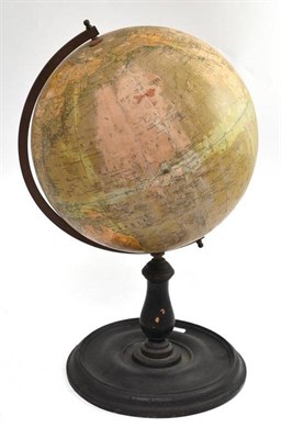 Lot 406 - Early 20th century terrestrial globe (the surface wall and some areas unclear)