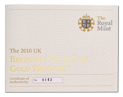 Lot 120 - UK, Britannia Four-Coin Gold Proof Set 2010,...