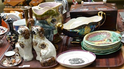 Lot 410 - Crown Devon lustre 'Galleon' bowl and a quantity of ceramics