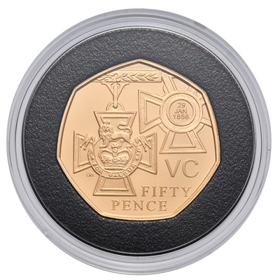 Lot 136 - UK, Gold Proof Fifty Pence 2006, The Victoria...