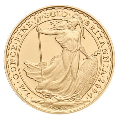 Lot 71 - UK, Britannia Gold Proof 1/4oz Coin 2004, face...