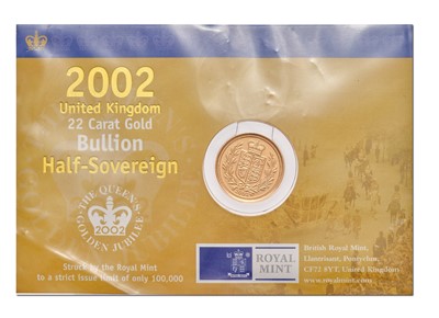 Lot 109 - Elizabeth II, Half Sovereign 2002, featuring...