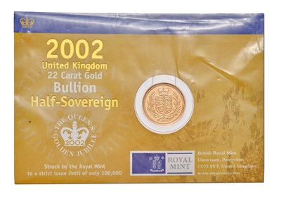 Lot 117 - Elizabeth II, Half Sovereign 2002, featuring...