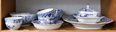 Lot 164 - A Quantity of Spode Pottery, "Italian Blue",...