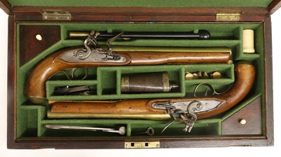 Lot 429 - A Pair of 19th Century Officer's 20 Bore...