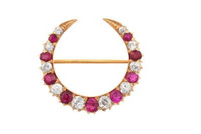 Lot 2267 - A Late Victorian Ruby, Red Stone and Diamond...