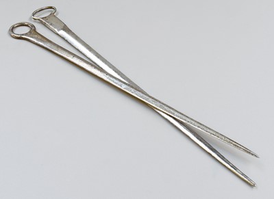 Lot 74 - Two George III Silver Meat- Skewers, One by...