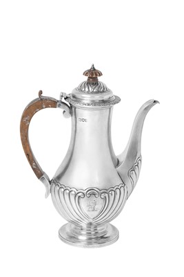 Lot 2101 - A Victorian Silver Coffee-Pot