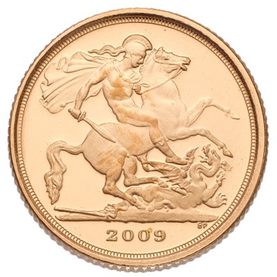 Lot 132 - Elizabeth II, Proof Quarter Sovereign 2009;...