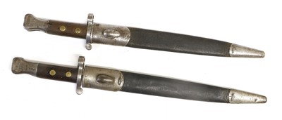 Lot 283 - Two British 1888 Pattern Mk.II Bayonets by...